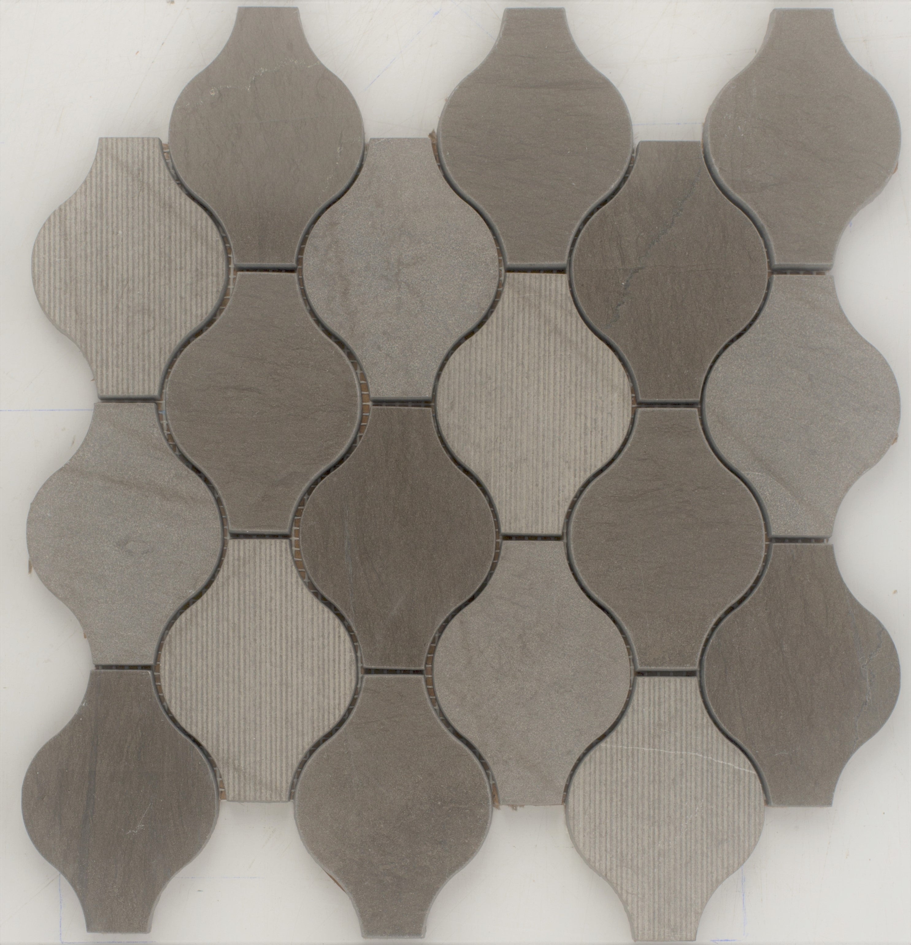 Foussana Grey Ornament Limestone Mosaic Tile
