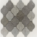 Milly Grey Ornament Limestone Mosaic Tile