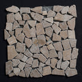 Lunarstone Noce Travertine Pebble Tumbled Mosaic Tile