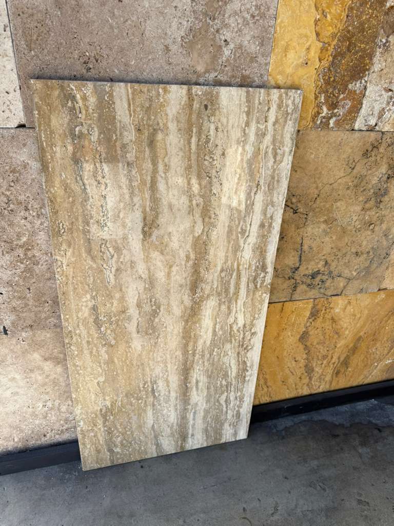 Italian Vein Cut Travertine 18x36 Filled and Honed Tile