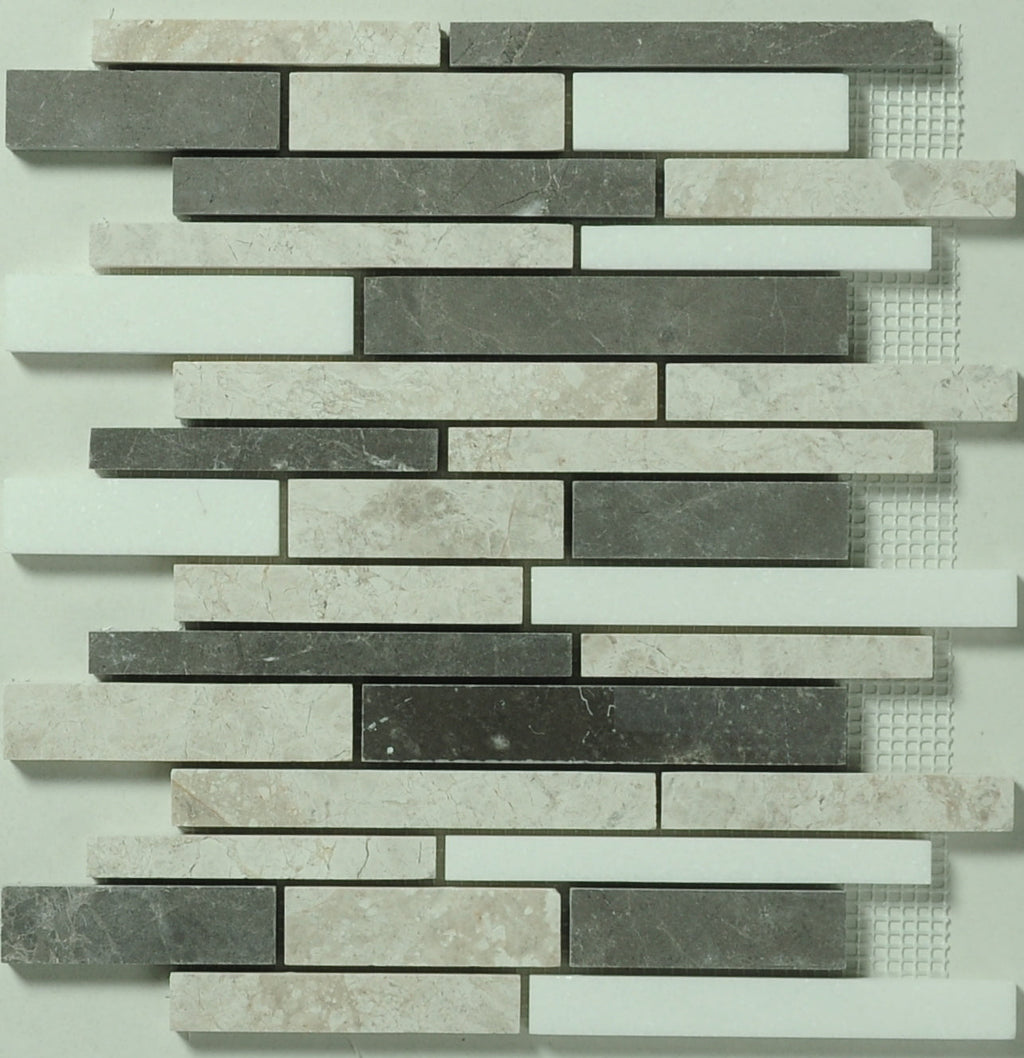 Jetty Linear Marble Honed Mosaic Tile