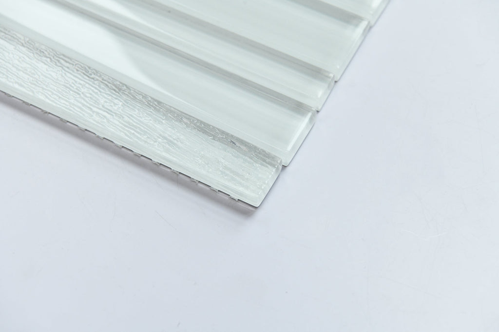Metallic strip on a light gray background