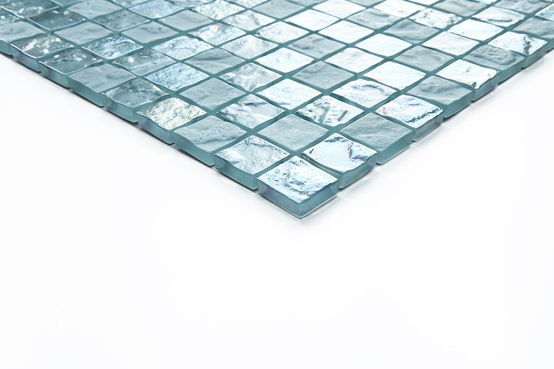 Crystal Aqua Soho Green 1x1 Glass Mosaic Tile