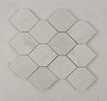 Bianco Nieve Stretch Hexagon Marble Mosaic Tile