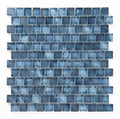 Crystal Aqua Stromboli Garden Blue Glass Mosaic Tile