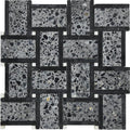 CONTARINI Terrazzo, Dolomite, Black Limestone Mix Mosaic Tile - stoneandtiledepot.com