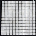 White Carrara Marble 1x1 Tumbled Mosaic Tile