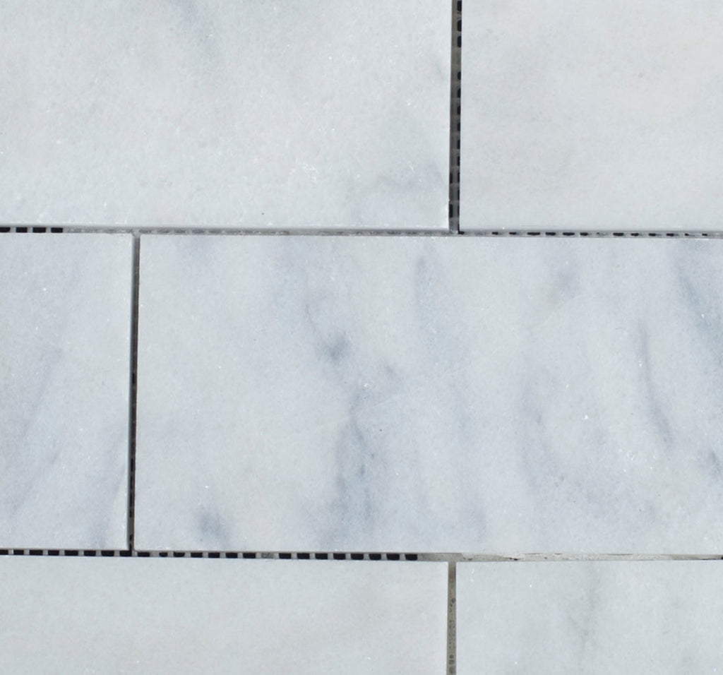 White Carrara Marble 3x6 Polished Tile
