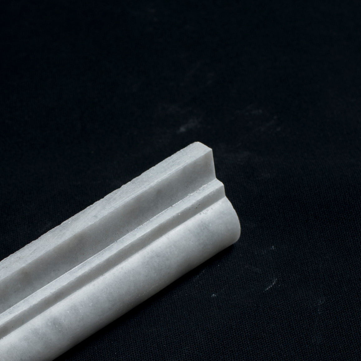 White Carrara Marble 1.5x12 Polished Ogee Edge