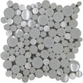 ALASKA GLACIER BEACH glass, shell Mosaic Tile.