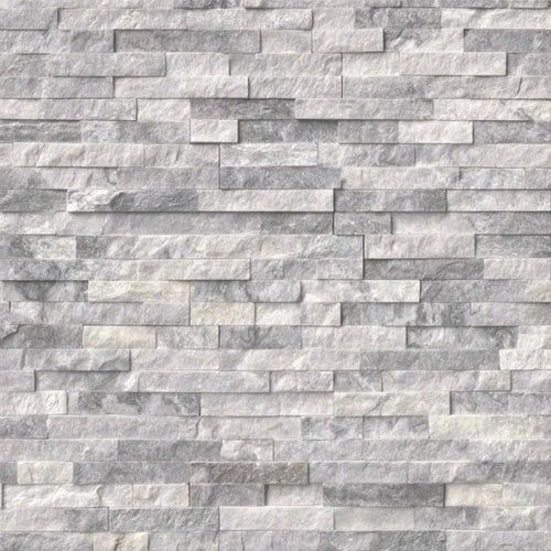 Alaska Gray 6x24 Stacked Stone Ledger Panel.