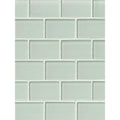 Arctic Ice 3x6 Subway Glass Mosaic Tile.