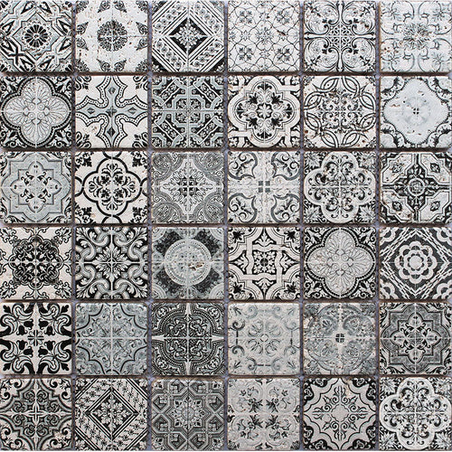 Artistic Festival 3 Travertine Mosaic Tile.
