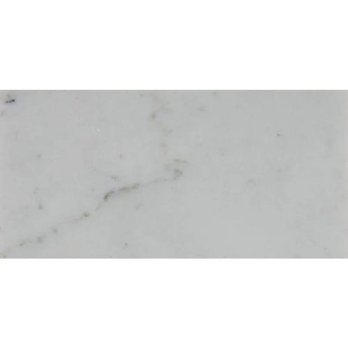 Asian Statuary (Oriental White) Marble 4x12 Polished Tile.