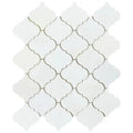Asian Statuary (Oriental White) Marble Lantern Polished Mosaic Tile.