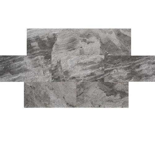Atlantic Gray Marble 12x24 Polished Tile.