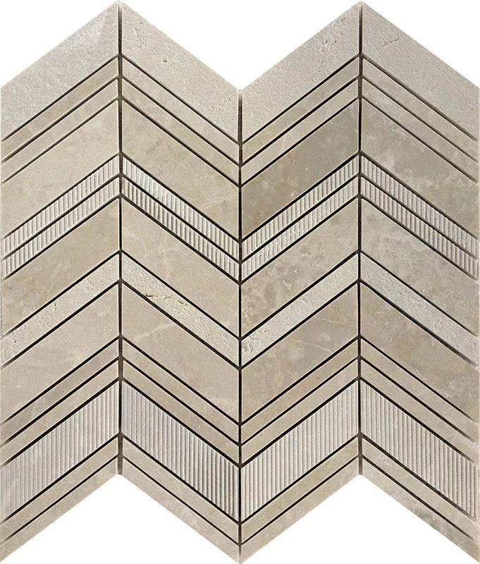 Bali Balian Crema Crema Marfil Mosaic Tile.