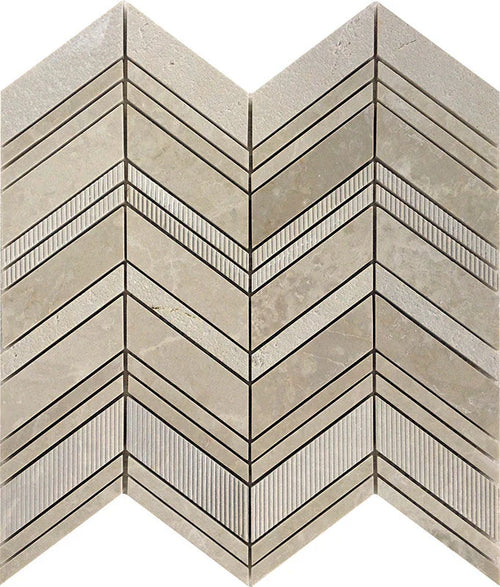 Bali Balian Crema Crema Marfil Mosaic Tile.
