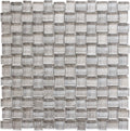 BALI BATIK WOODEN GRAY Glass Mosaic Tile.
