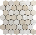 Bali Indi Crema Crema Marfil Mosaic Tile.