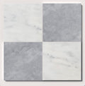 marble checkerboard living room floor with modern style