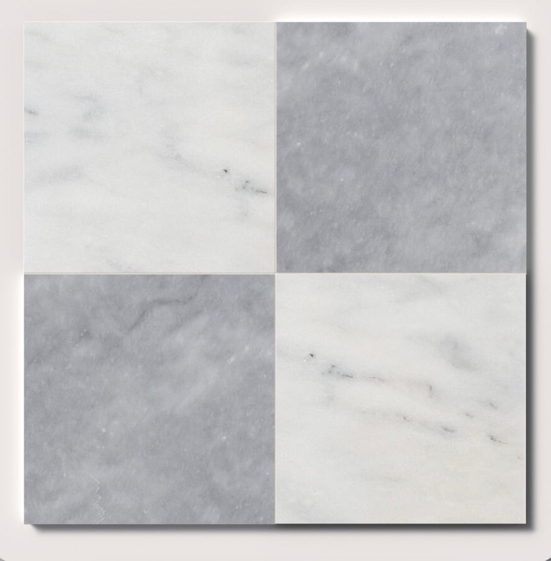 marble checkerboard living room floor with modern style