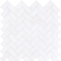 Bianco Lago Marble 1x2 Herringbone Honed Mosaic Tile.