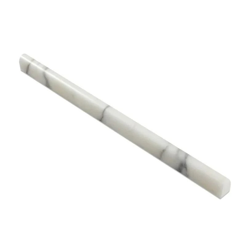 Calacatta Gold Marble 1/2x12 Honed Bullnose Liner.