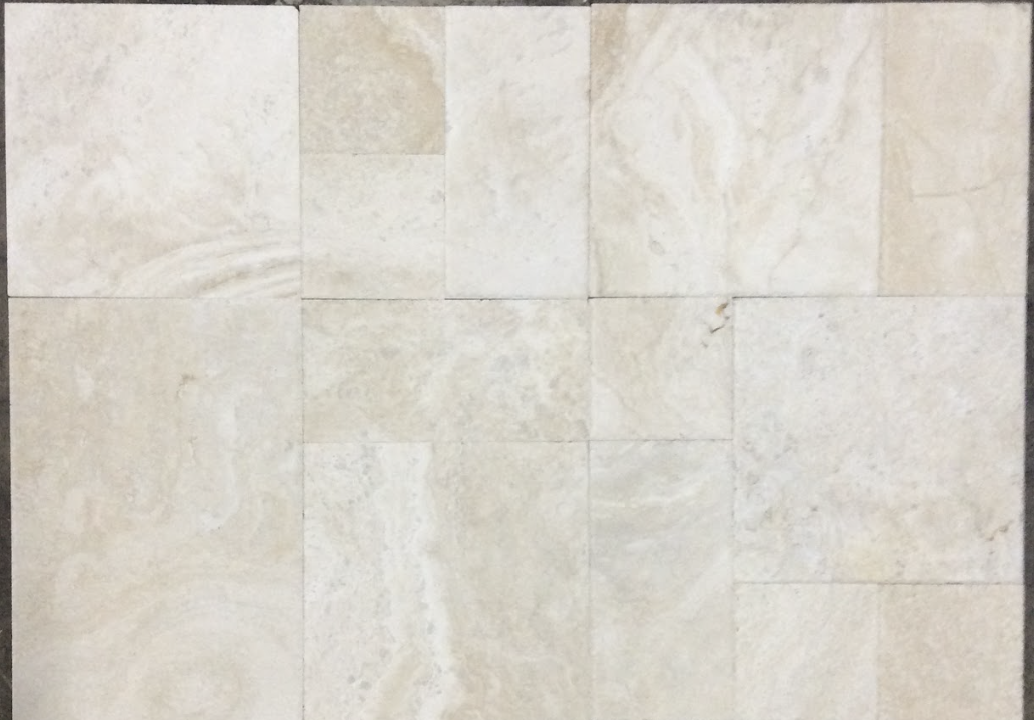 Cascade Beige Travertine Versailles Pattern Tile (French Pattern)