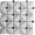 CERAMIQUE WHITE PILLOW ceramic Mosaic Tile.