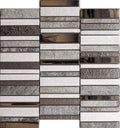 CITYSCAPE STAx QUARTZ glass/stone Mosaic Tile.