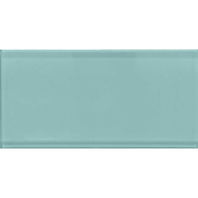 COLOR PALETTE AQUA GLOSS 3x6 glass Mosaic Tile.