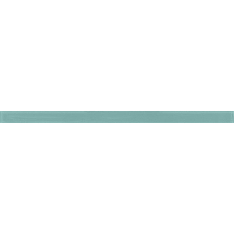COLOR PALETTE AQUA GLOSS FLAT LINER glass Mosaic Tile.
