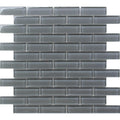 COLOR PALETTE COBBLESTONE 1x3 BRICK GLOSS glass Mosaic Tile.