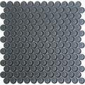 COLOR PALETTE COBBLESTONE PENNY GLOSS glass Mosaic Tile.
