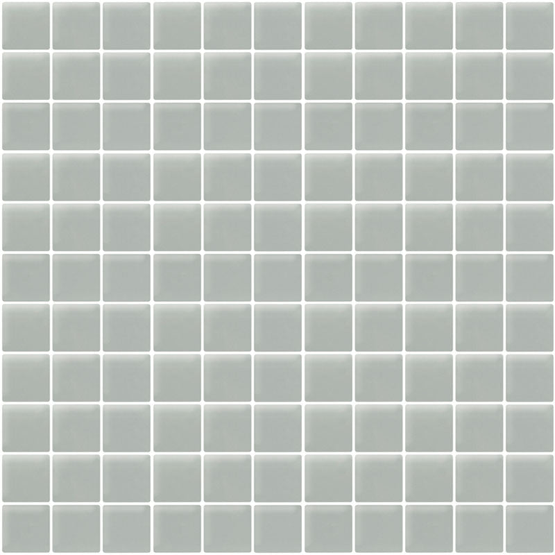 COLOR PALETTE GRAY CLOUD GLOSS 11.8x11.8 glass Mosaic Tile.