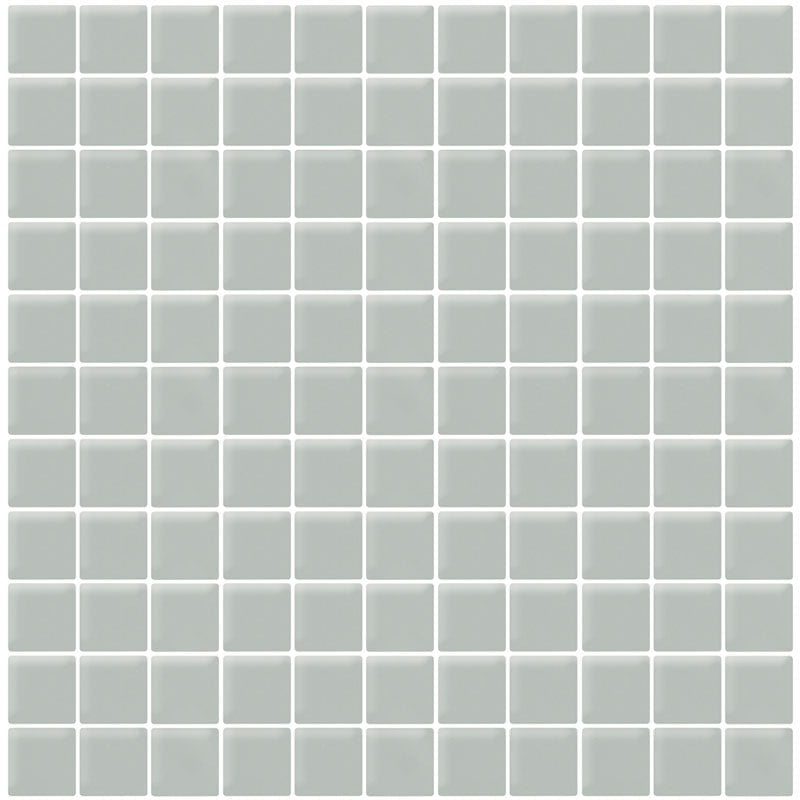 COLOR PALETTE GRAY CLOUD MATTE 11.8x11.8 glass Mosaic Tile.
