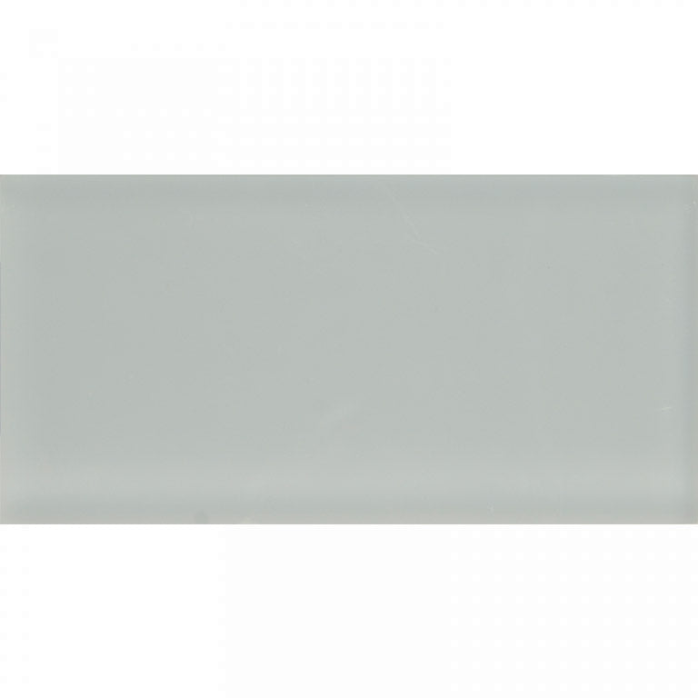 COLOR PALETTE GRAY CLOUD MATTE 3x6 glass Mosaic Tile.