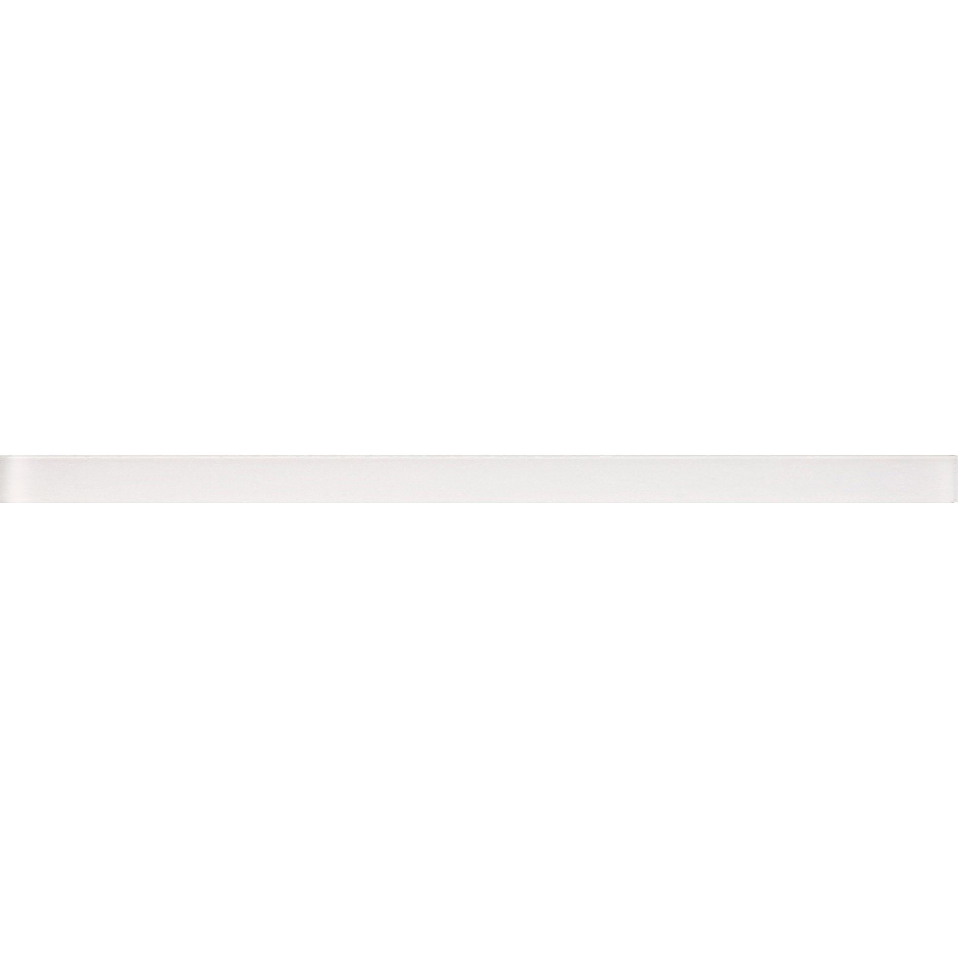 COLOR PALETTE MIRAGE WHITE MATTE FLAT LINER glass Mosaic Tile.
