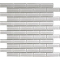 COLOR PALETTE SUGAR COOKIE 1x3 BRICK GLOSS glass Mosaic Tile.