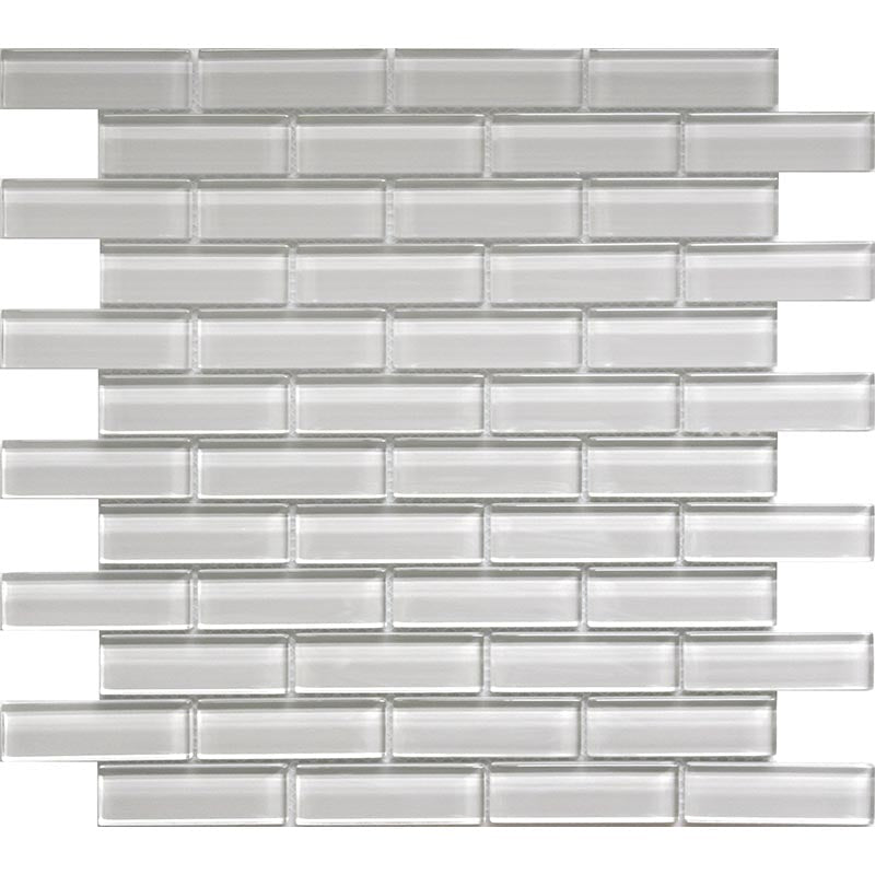 COLOR PALETTE SUGAR COOKIE 1x3 BRICK GLOSS glass Mosaic Tile.
