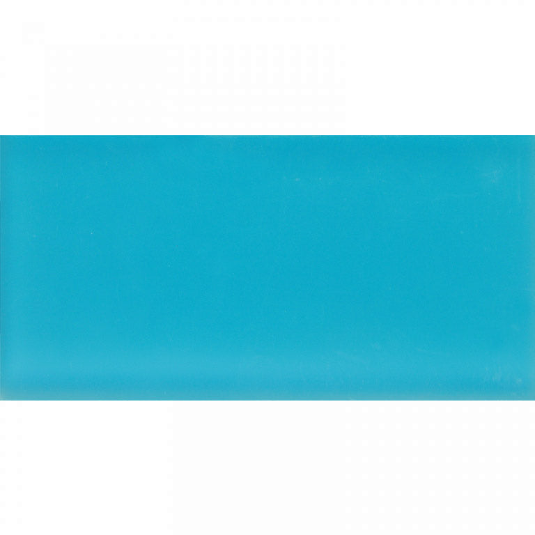 COLOR PALETTE TURQUOISE CLOUD MATTE 3x6 glass Mosaic Tile.