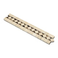 Crema Marfil Polished Marble BIAS Border w/ Emp. Dark Dots.