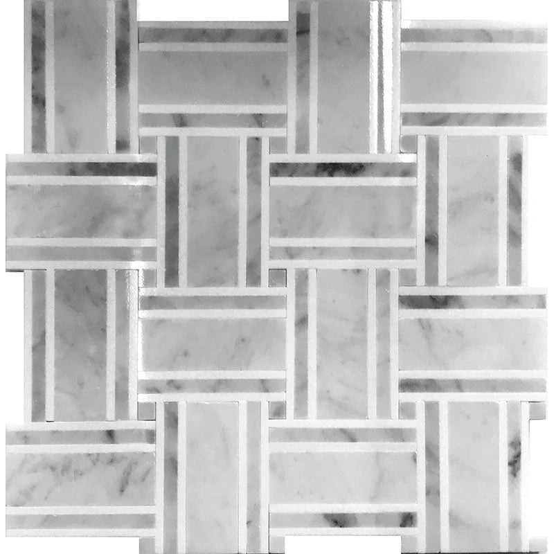 Dc Metro Franconia Thassos / Bianco Carrara Mosaic Tile.