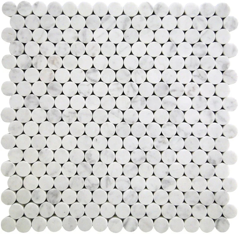 Dc Metro Logan Circle Bianco Carrara Mosaic Tile.