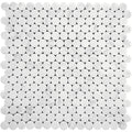 Dc Metro Logan Circle Honed Bianco Carrara Mosaic Tile.