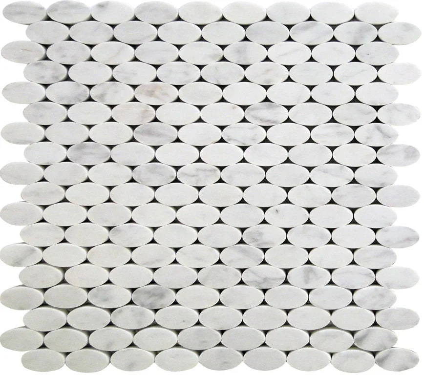 Dc Metro Oval Office Bianco Carrara Mosaic Tile.