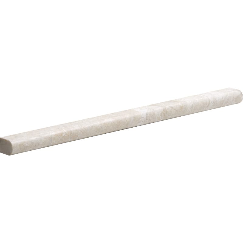 Royal Beige Marble 1/2x12 Honed Pencil Liner.