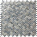 GLAMOUR ESPIGA GREY Glass Mosaic Tile.