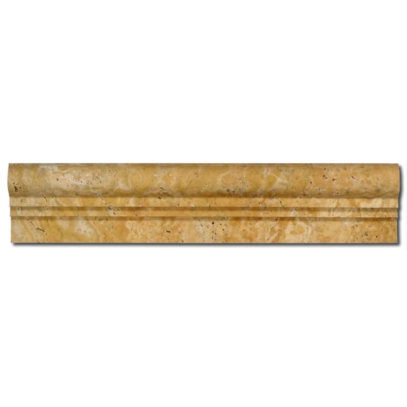 Gold Travertine 2.5x12 ( 2Step) Ogee Liner.